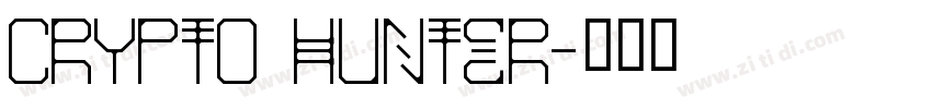 Crypto Hunter字体转换